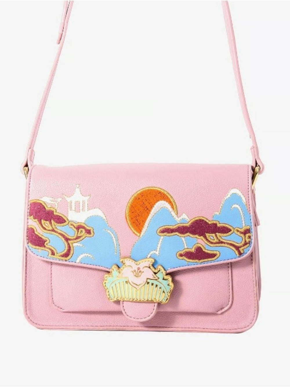 Danielle Nicole Light Pink Embroidered Fantasy Crossbody